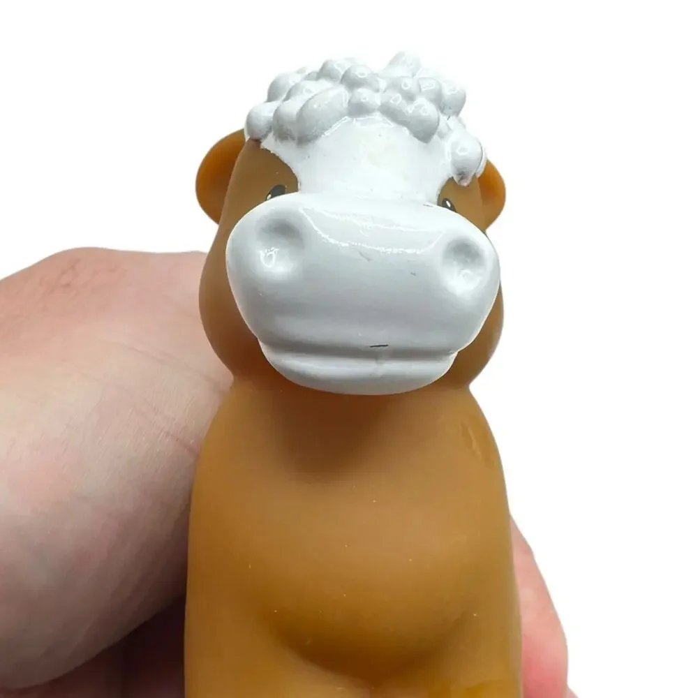 Mattel Fisher Price Little People 5 Piece Farmer Girl Horse Cow Sheep Animals